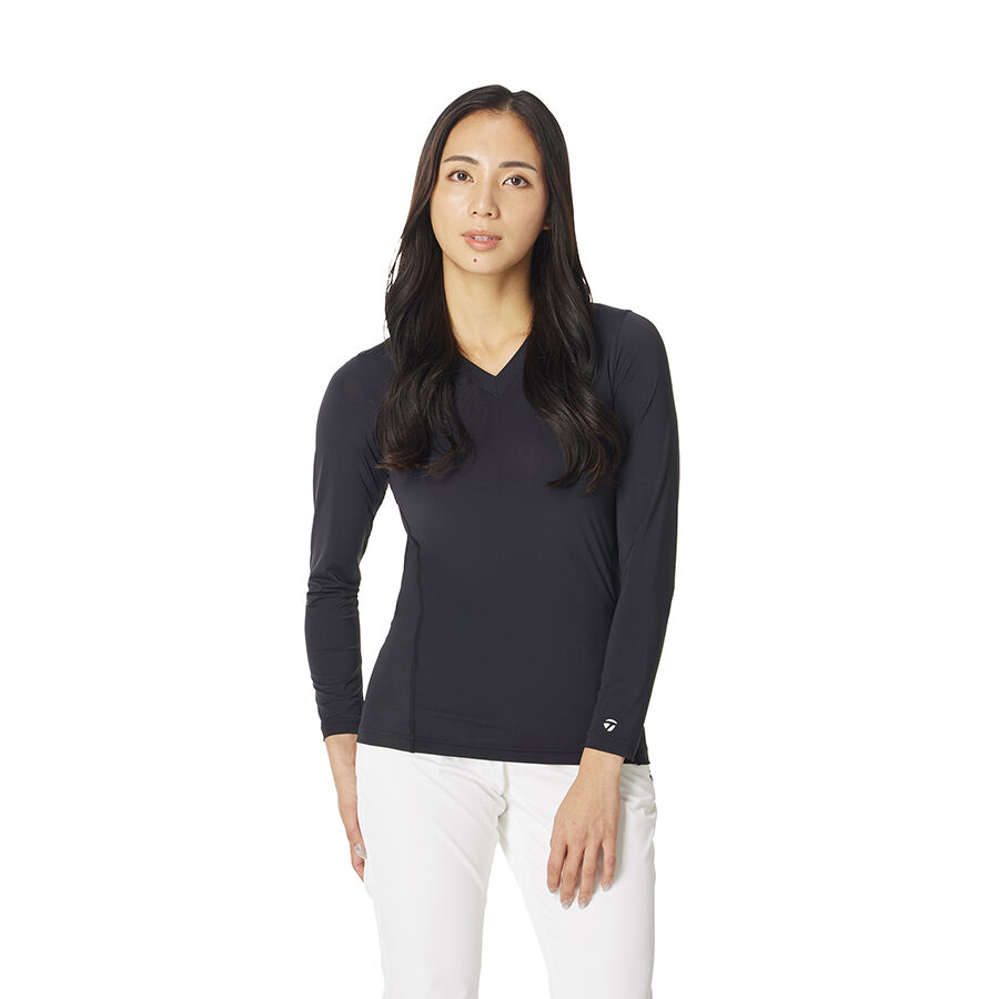 Áo Golf nữ dài tay cổ V base layer
