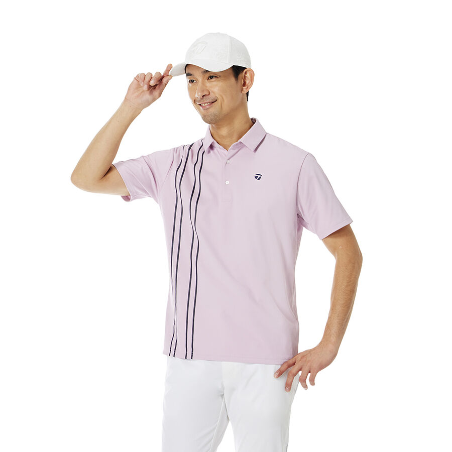 Ao-polo-ngan-tay-Golf-vertical-stripe-Taylormade-TL758-Mau-Acid-Pink-1