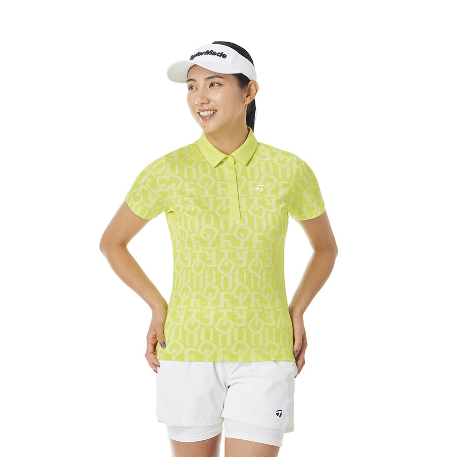 Ao-polo-ngan-tay-golf-nu-T-ICE-T-AIR-graphic-Taylormade-TL828-Mau-Vang-1