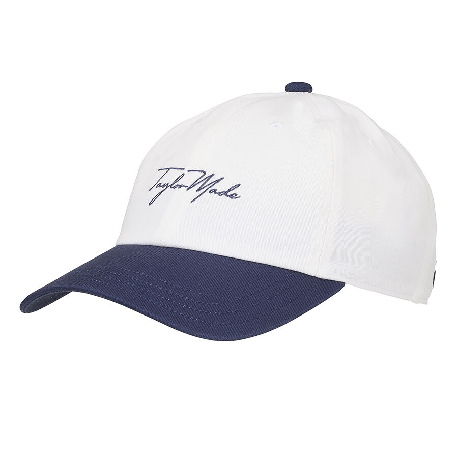 Mu-Golf-Nu-script-logo-phoi-mau-Taylormade-TL-Trang-Navy-1
