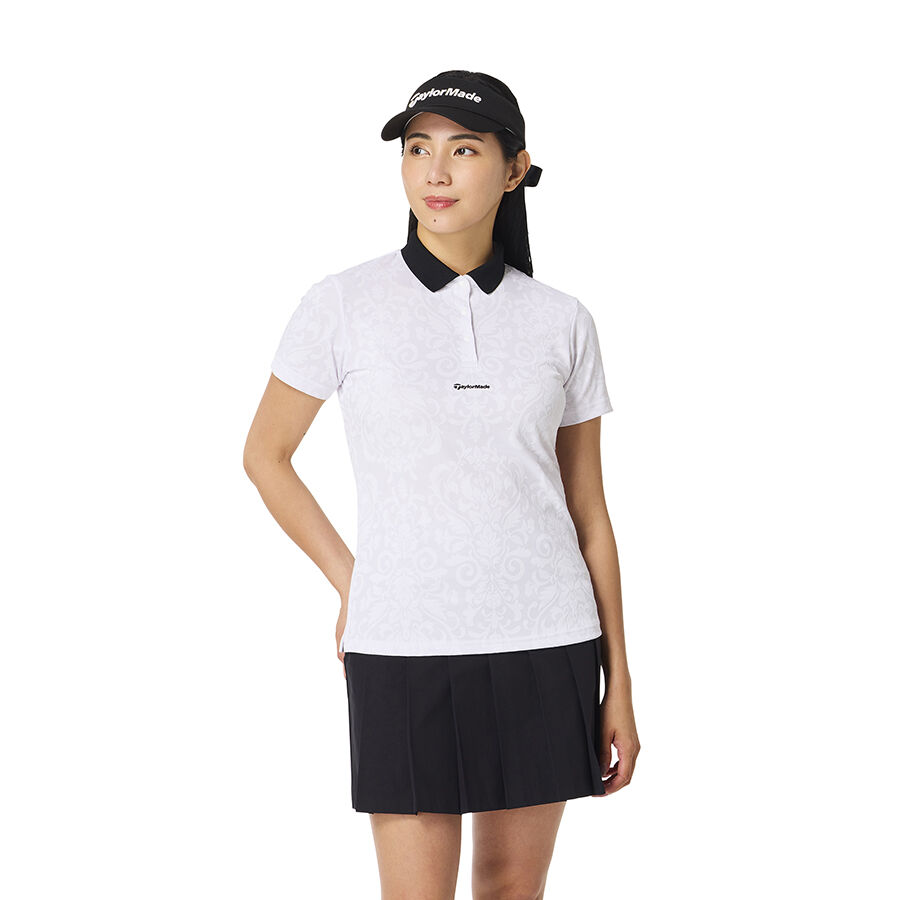 Áo Polo Tay Ngắn Jacquard Họa Tiết